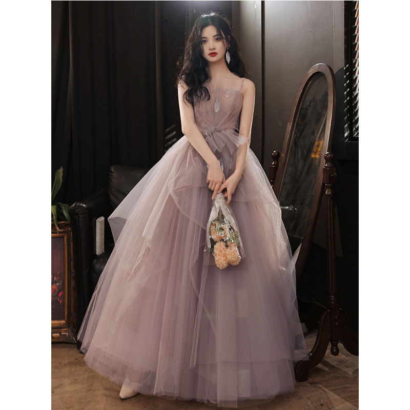 ドレス イブニングガウン2024新しいパーティースリムなディナーイブニングガウン