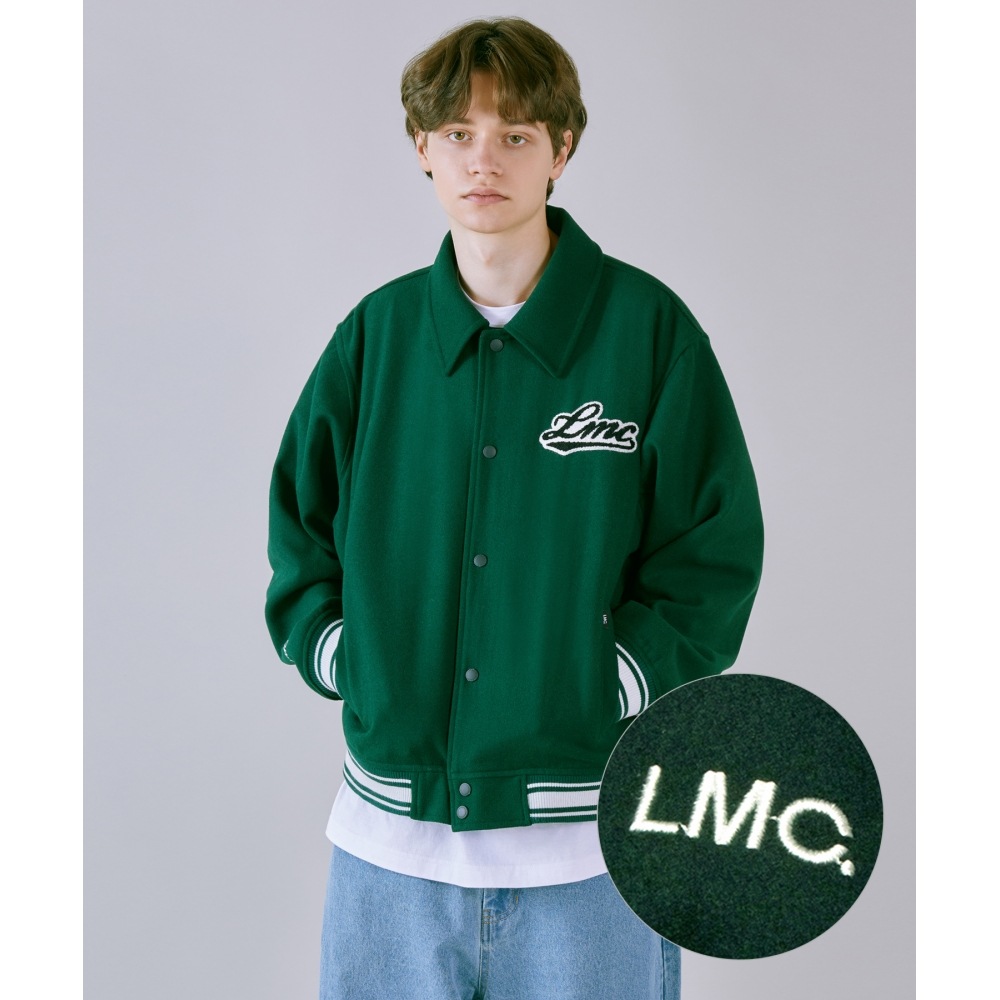 LMC クラシック ウール バーシティ ジャケット ダークグリーン