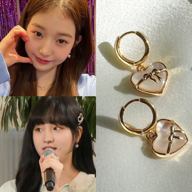 [アイブチャンウォニョンリズ着用] holiday heart earring韓国ファッションスタイル/SNS人気/デイリーアイテム/トレンドアクセサリー/韓国女性トレンド/韓国芸能人着用/セレブ