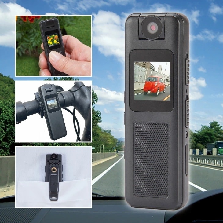 小型マルチレコーダー 録画 録音 写真 小型 軽量 フルハイビジョン 赤外線 ボイスレコーダー ビデオ カメラ 自転車 自動車