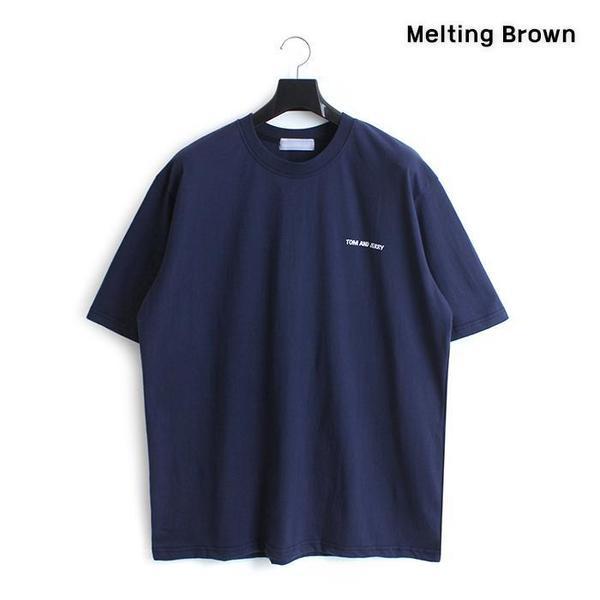 男性オーバーフィットTシャツプリント半袖Tシャツ tm3