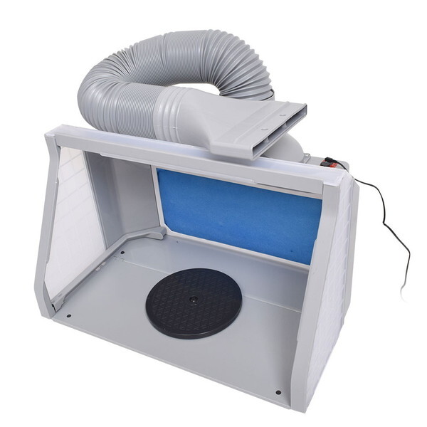 LEDライト付パワフルファン塗装ブース デラックス TBTD25HGY