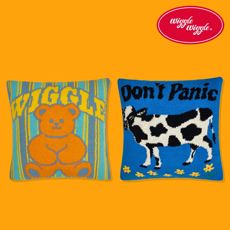 [選択1] wigglewiggle クッションカバー 50×50cm 韓国インテリア SNS映え おしゃれ部屋