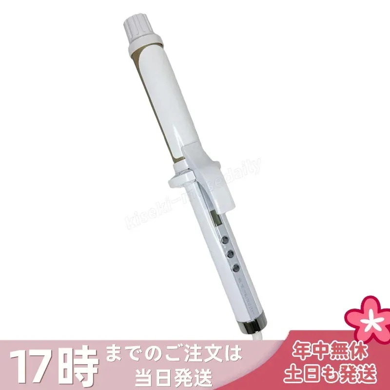 【保証1年付き】絹女 キヌージョ KINUJO CURL IRON カールアイロン ヘアアイロン 32mm シルクプレート 高速 高温 ヘアアイロン コテ 海外対応 温度調整