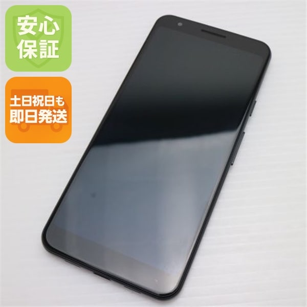 超美品 Google Pixel 3a ジャストブラック 182