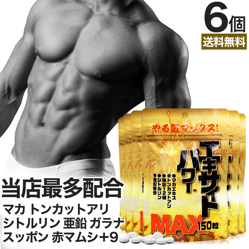 エキサイトパワーMAX 150粒*6個 約90-150日分 女性 女性用 男性 男性用サプリ サプリメント サプリ