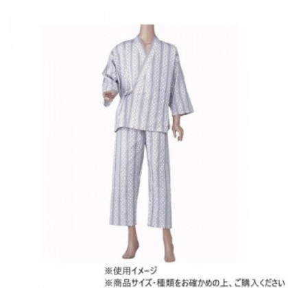 神戸生絲 紳士カラーおくつろ着(付袖)L No.46 グレー