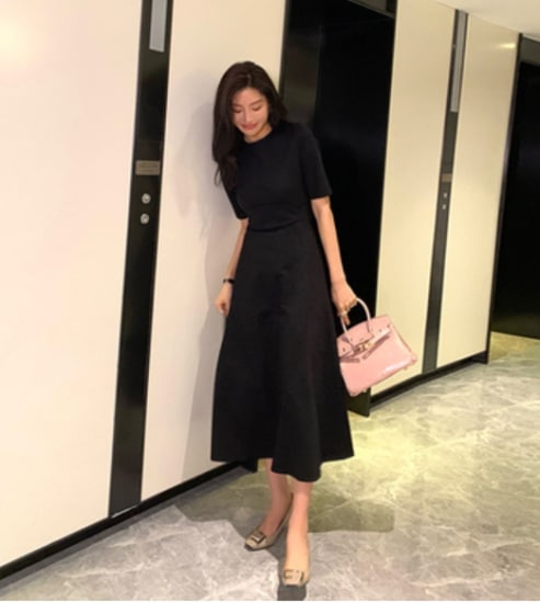 【取寄：納期2週間】ワンピース ロング ロング丈 春 夏 大きいサイズ ロングワンピース 体型カバー