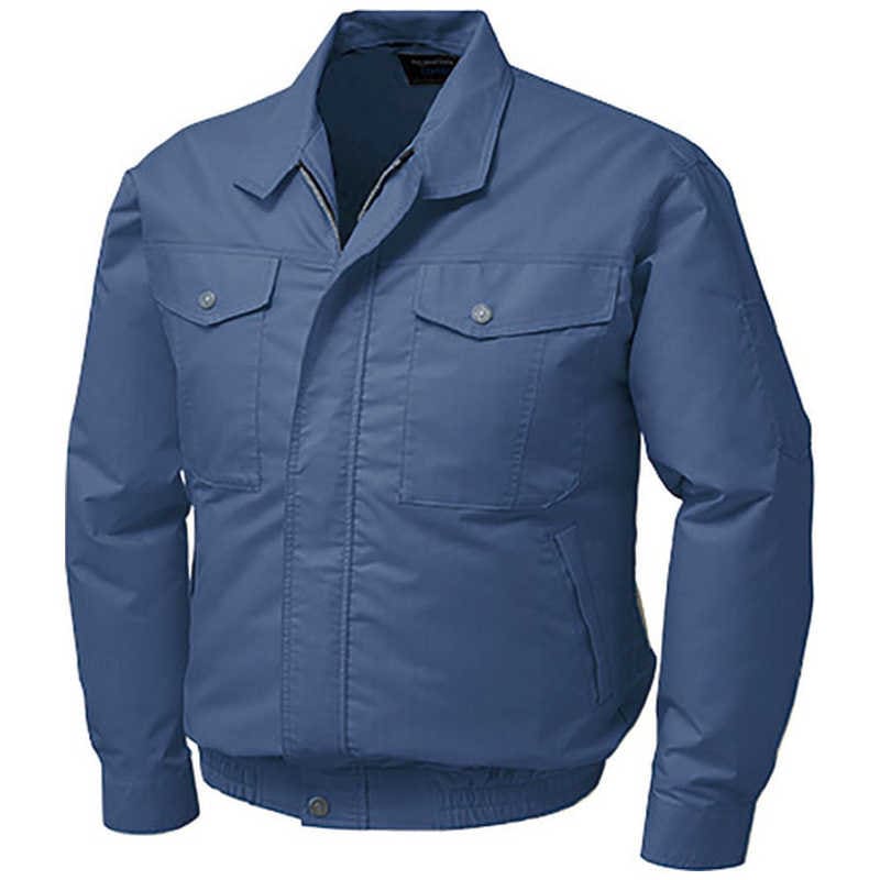 空調服　綿・ポリ混紡制電ウエアのみ ダークブルー L　KU91710-C14-S3