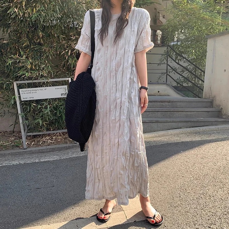 ロングワンピースフレンチシックノースリーブタンクトップワンピース女夏の新作高級感冷淡風ロングスカート01 5,299円