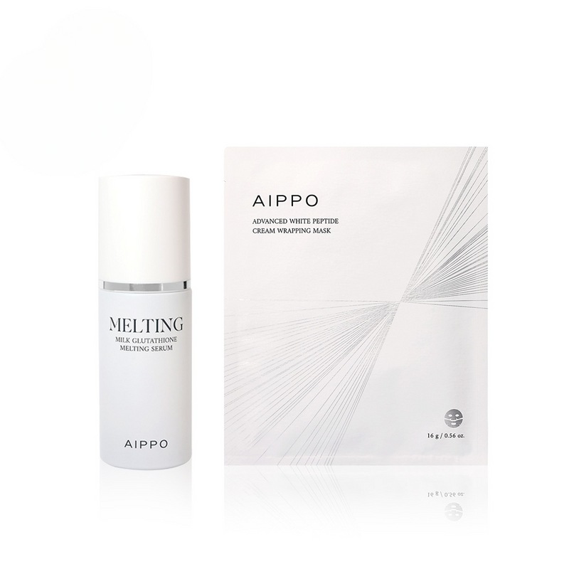 [アイポ]ミルクグルタチオンメルティングセラム30ml +アドバンスドホワイトペプチドクリームラッピングマスク10枚入