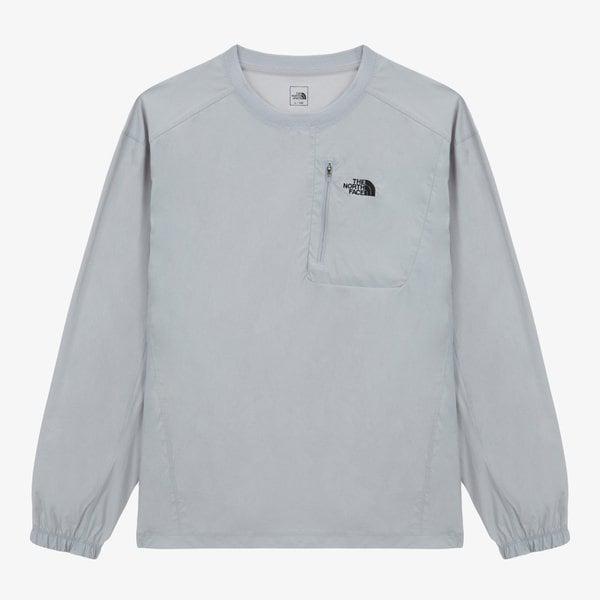[公式] NT7TS09B 男性 ウィンドン 長袖 Tシャツ STONE GRAY