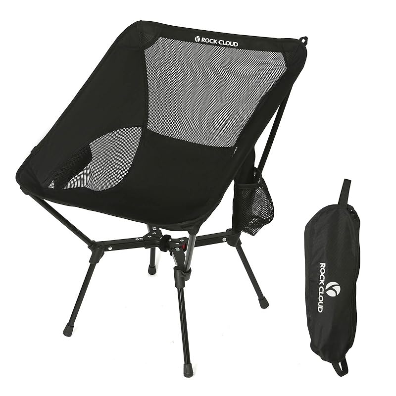 【国内即発】ROCK CLOUD アウトドアチェア 【X型構造】【ワイド58cm】 耐荷重135kg 高安定 キャンプ 椅子 折りたたみ 超軽量 コンパクト イス お釣り 登山 ハイキング 携帯便利