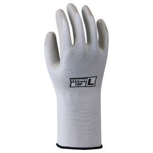 （まとめ） 川西工業 テクノトップ M 白xグレー #2983-M 1双 [x20セット]