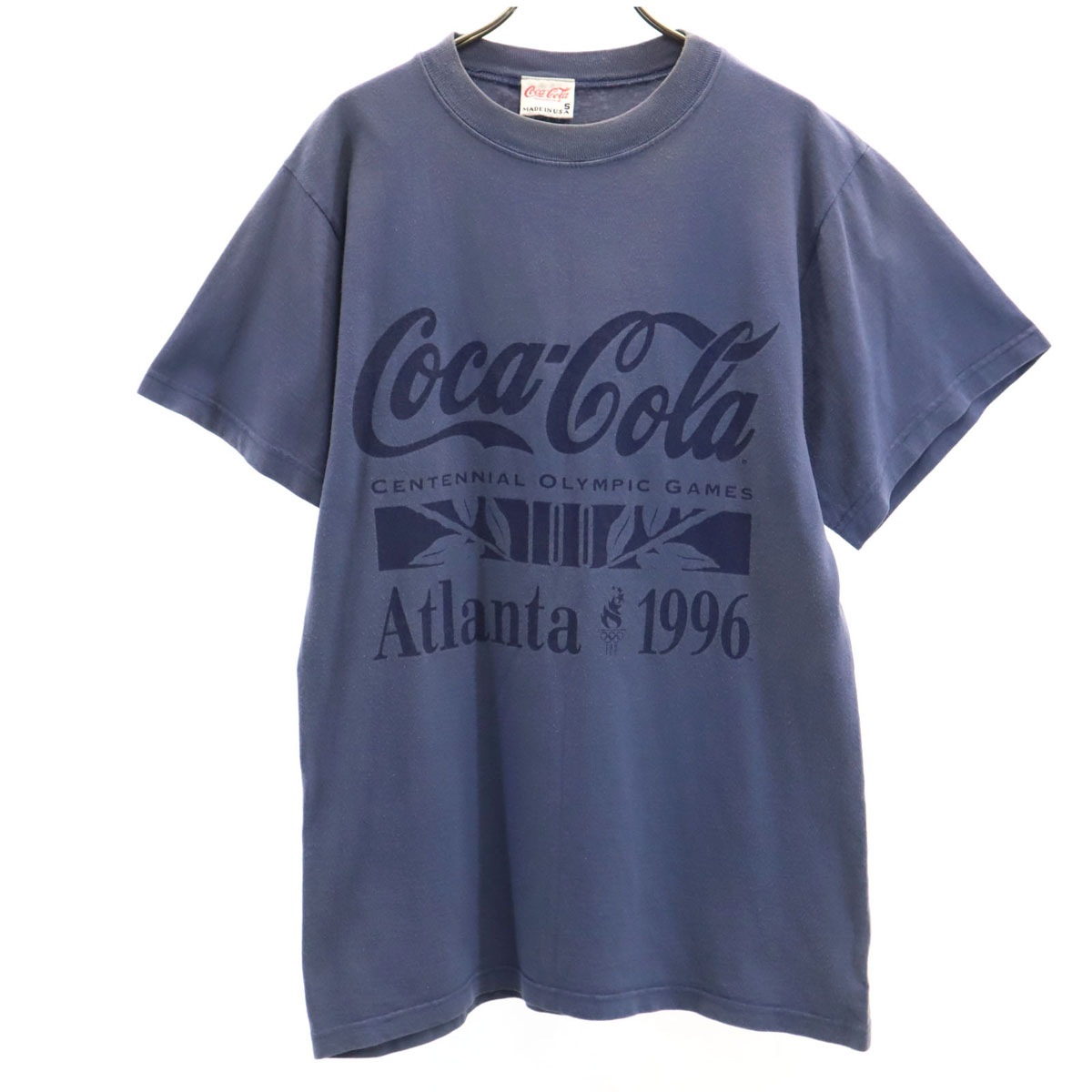 90s 1996年 Atlanta オリンピック オールド 半袖 Tシャツ S ブルー系 メンズ 古着