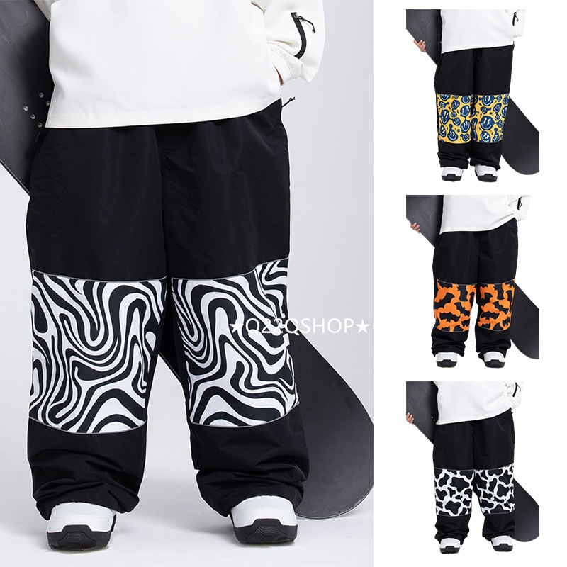 スノーボードウェア 2024 2025 単品 パンツ メンズ レディース ズボン ゆったり 黒 ボトムス ウィンタースポーツ スノボー スキーウェア スノボウェア スノーウェア 防水 防寒着 韓国風