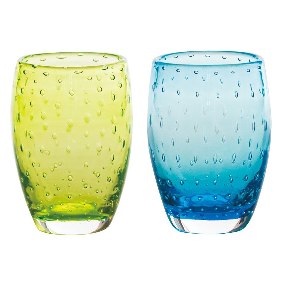 ザッフェラーノ ボリカンテ ペアタンブラー ライトブルー&グリーン