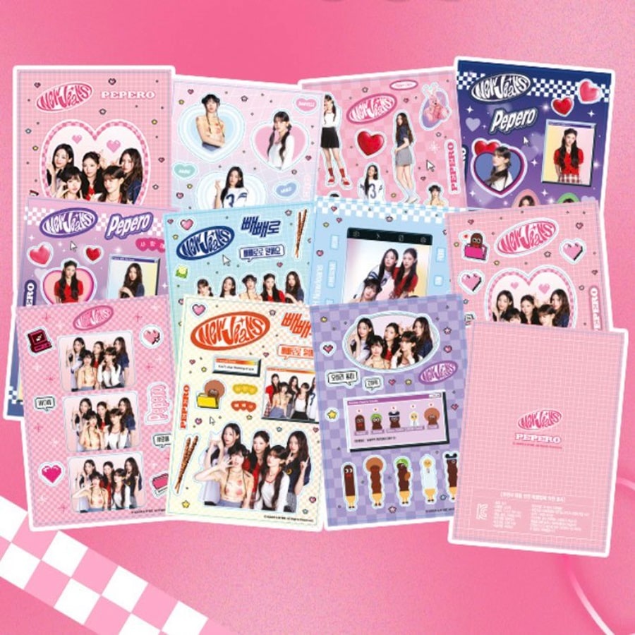 [ 公式 ] NewJeans x LOTTE PEPERO POP-UP STORE Promotional LIMITED STICKER BOOK