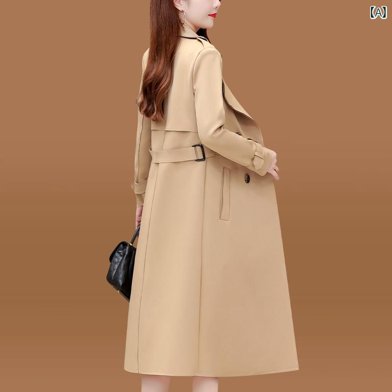 レディース 春秋 トレンチコート アウター 婦人服 おしゃれ きれいめ カジュアル イベント 通勤 通学 お呼ばれ ビジネス 旅行 ディナー アップ