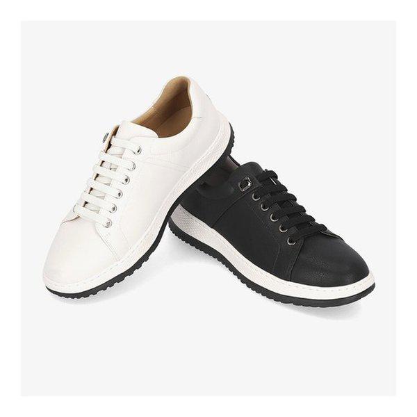 [ハッピーデパート]メンズ本革ベーシックスニーカー3cm LCMS79