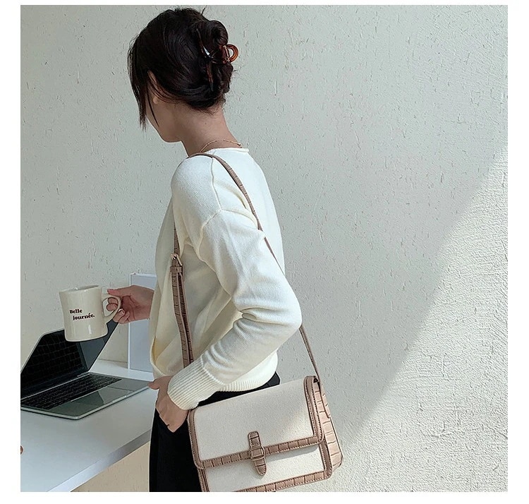 レディース クロコダイル柄 ショルダーバッグハンドバッグ 通勤 通学 レトロ 3色998513954 キャンバスバッグショルダーバッグ