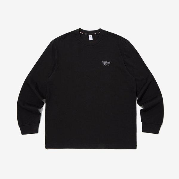 アーカイブ長袖Tシャツ - ブラック RETS-5FL21-BK