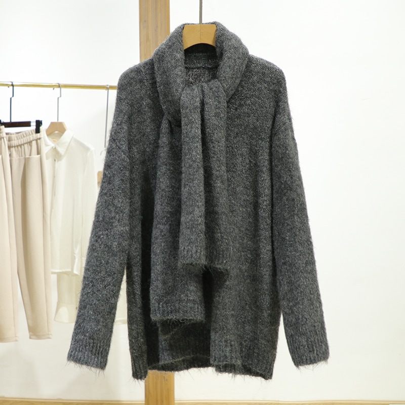 レディース トップス ニット セーター プルオーバー 長袖 ラウンドネック フェミニン ストリート かわいい 大人可愛い きれいめ シンプル カジュアル 上品 おしゃれ かっこいい ガーリー ラブリー