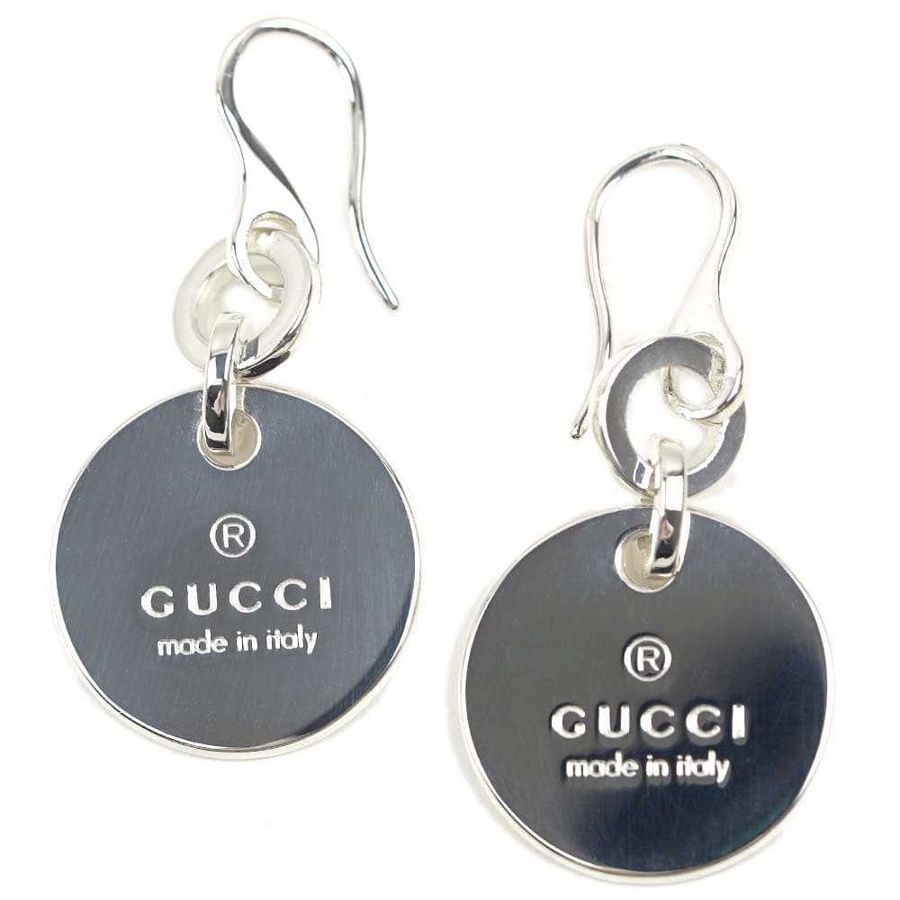 グッチ ピアス GUCCI シルバー925 両耳用 ロゴ トレードマーク 151391 J8400 8106