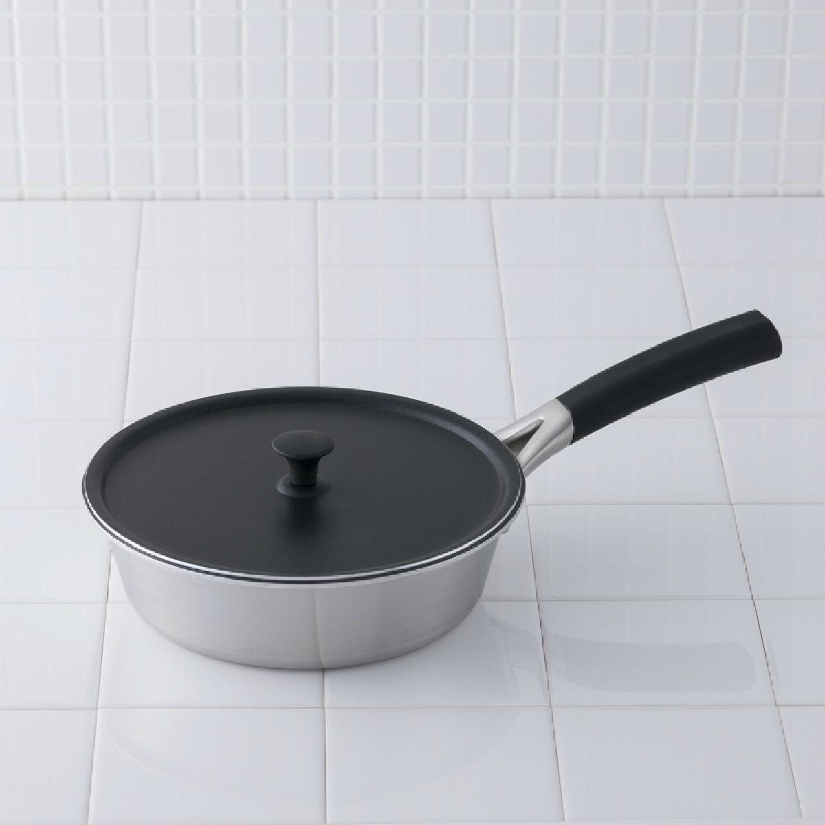 貝印 DY5202 o.e.c. フライパン 18cm (ふた付) IHガス火対応