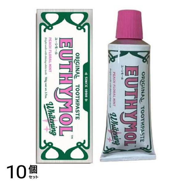 EUTHYMOL 歯磨き ホワイトピンク ピーチフローラルミント 106g 10個セット