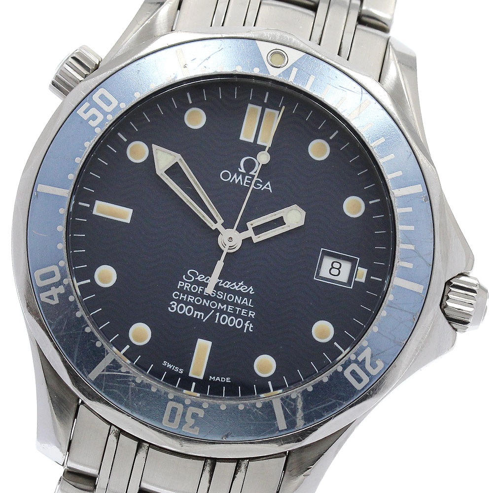 オメガ OMEGA 2531.80 シーマスター300 デイト 自動巻き メンズ 保証書付き_888479【中古】