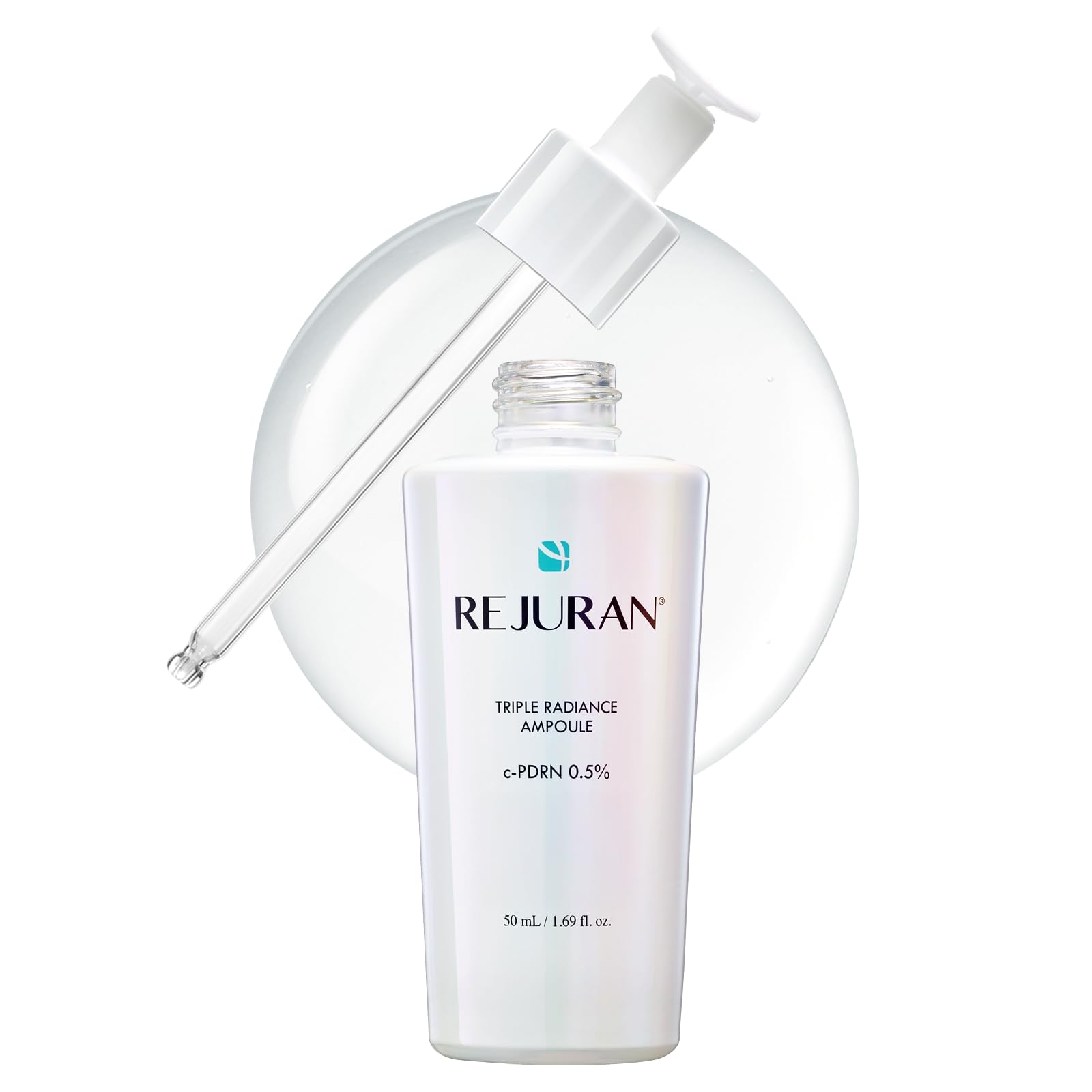 公式 REJURAN（リジュラン） ターンオーバー アンプル c-PDRN 0.5%(5,000ppm) DOT技術搭載 PDRN配合 美容液 韓国コスメ (50ml, ラディアンス)