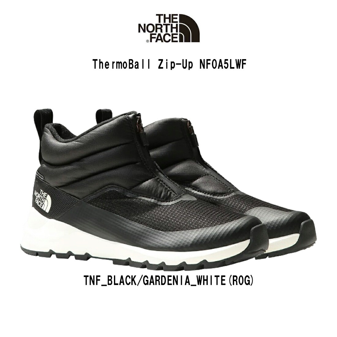 THE NORTH FACE ウィンターブーツ ショート ジップアップ シューズ ハイカット 防水 防寒 レディース ThermoBall Zip-Up NF0A5LWF