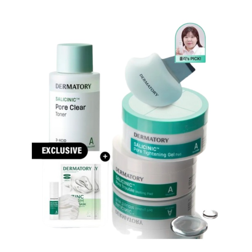 [25SS/New]サリシニックトナー+メルティングパッド+ゲルパッド(スキンパック化粧用コットン(50枚)+専用クリーナー