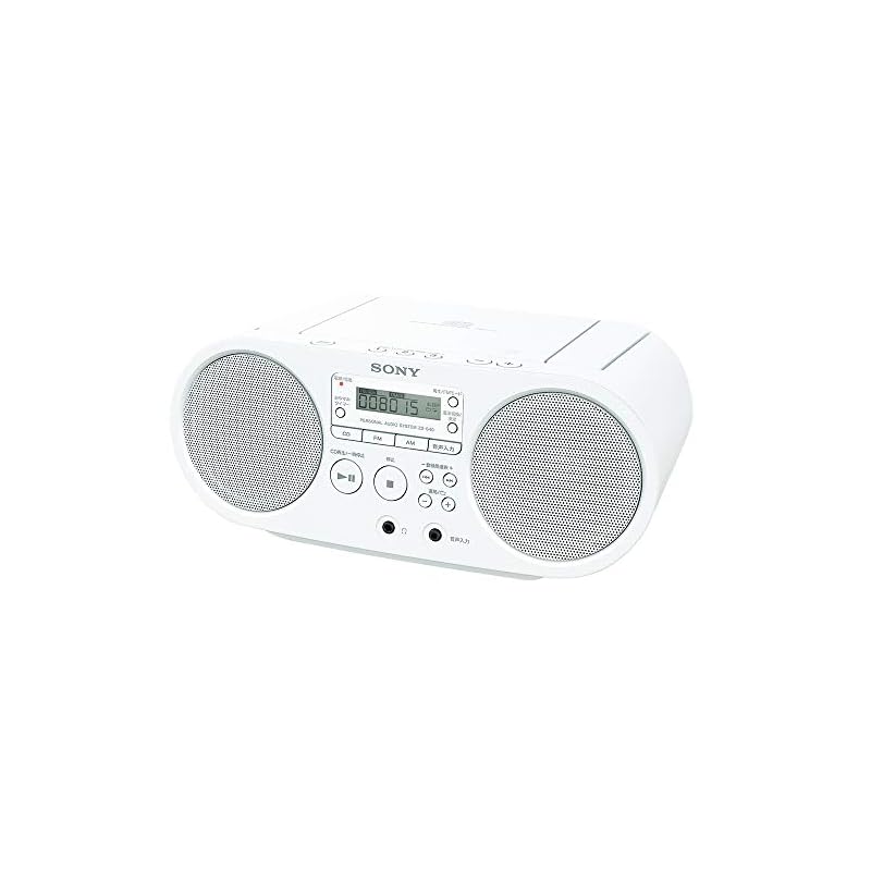 ソニー AUX CDラジオ ZS-S40 : FM/AM/ワイドFM対応 ホワイト ZS-S40 W 24,347円