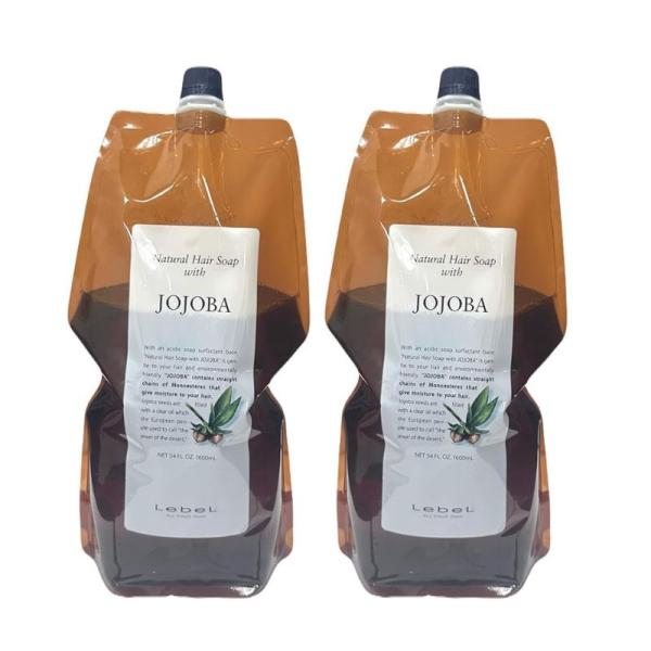 ナチュラル ヘアソープ シャンプー ホホバ JO 1600ml 2個セット 詰替え用 リフィル