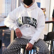 WAS LOS ANGELES ナ염 기모 후드티