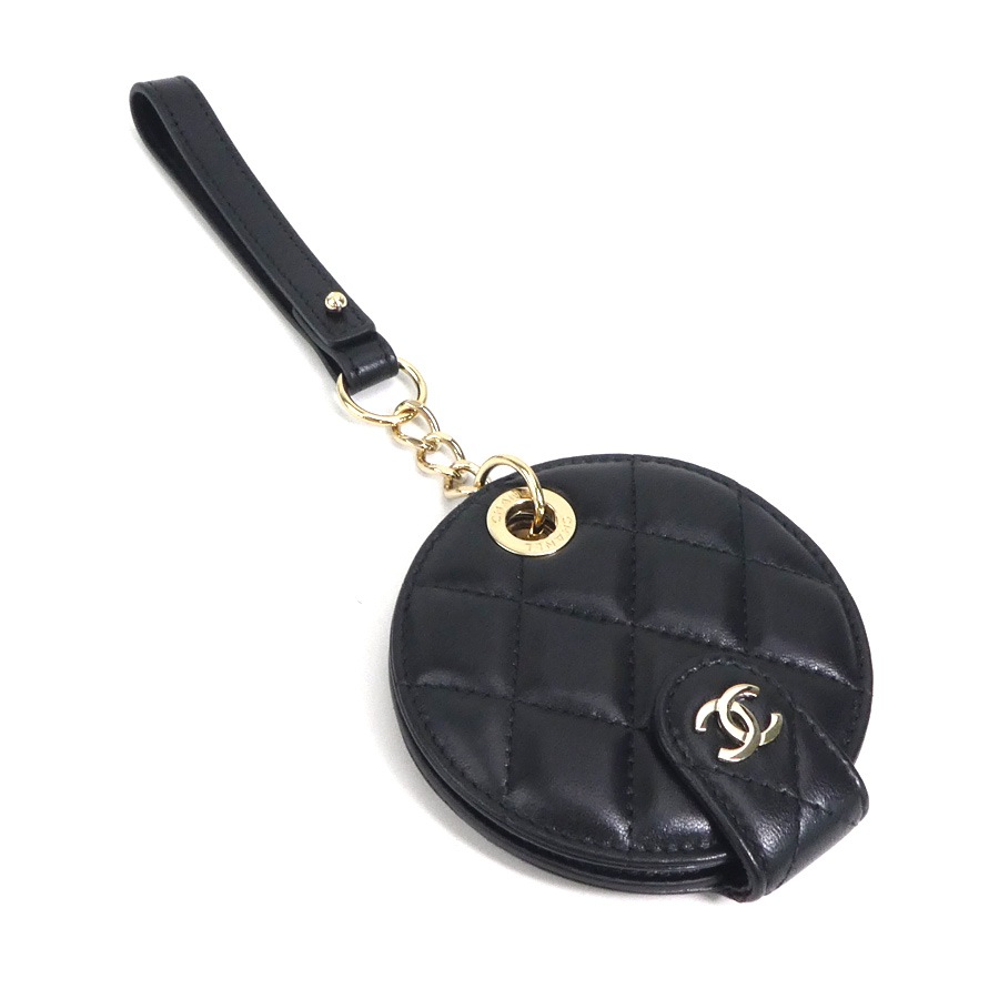 ネームタグ ココマーク ラムスキン ブラック レディース h29672f