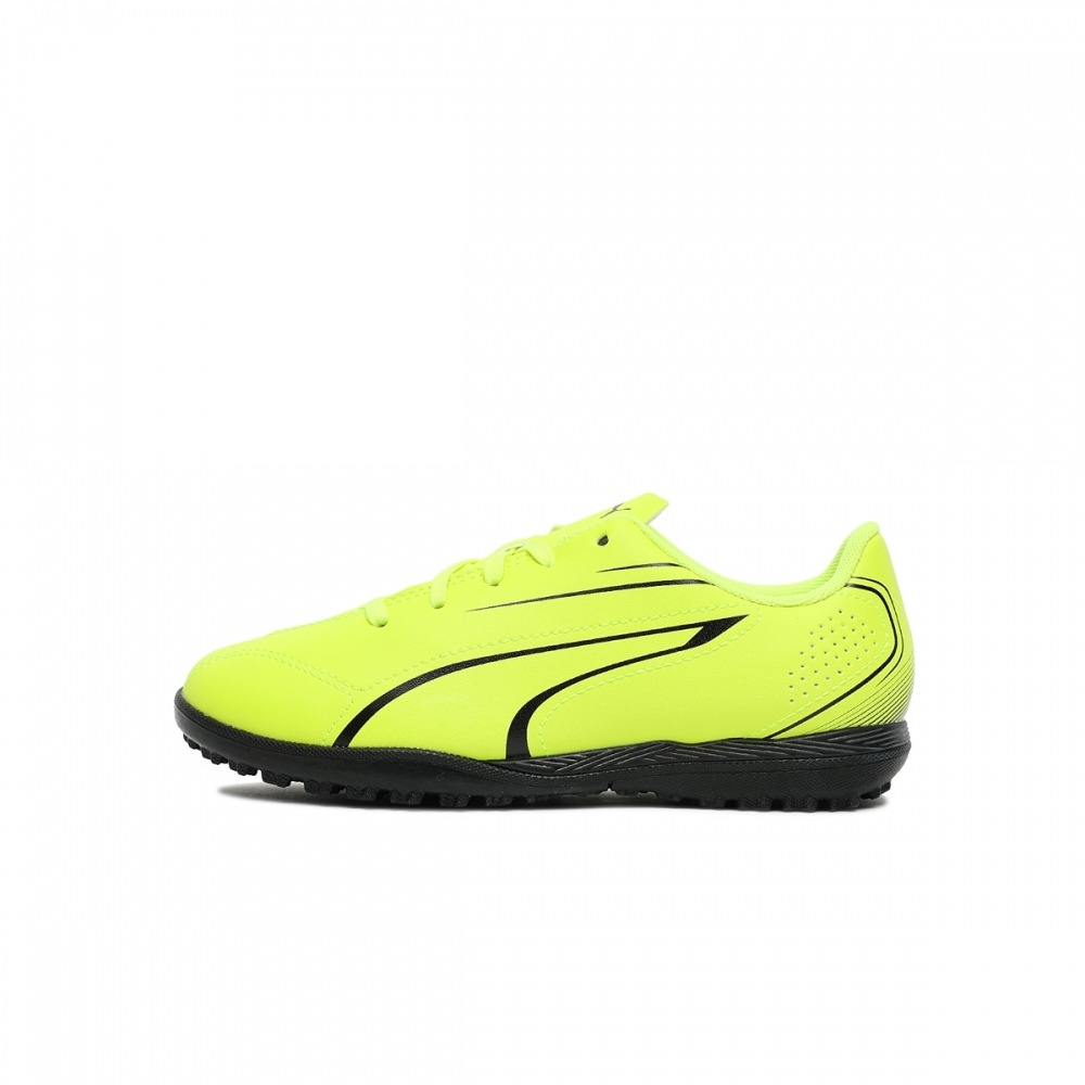 PUMA ビクトリア TT Jr キッズ フットサルシューズ 10748704-Electric Lime-PUMA Black