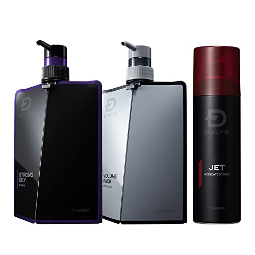 スカルプD シャンプー メンズ ストロングオイリー3点セット (シャンプー ＆ コンディショナー ＆