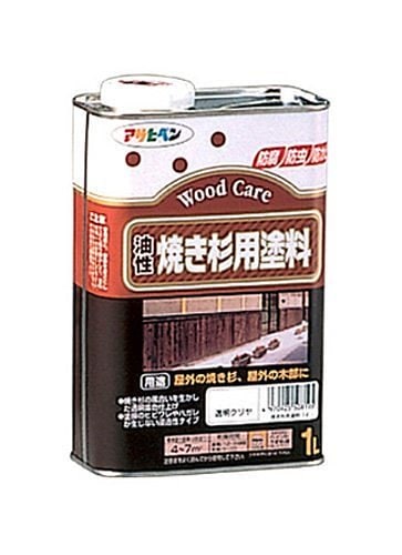 （まとめ買い）油性焼き杉用塗料 1L 透明クリヤ [x3缶セット] 7,250円