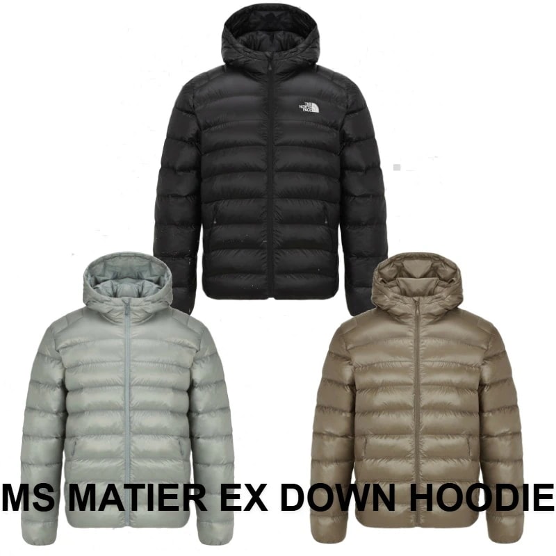 韓国正規品保証 関税負担なし NJ1DR72A MATIER EX DOWN HOODIE (RDS) デイリー 基本 着装 男子 女子 人気 韓国 ファッション 男女共用 アウトドア