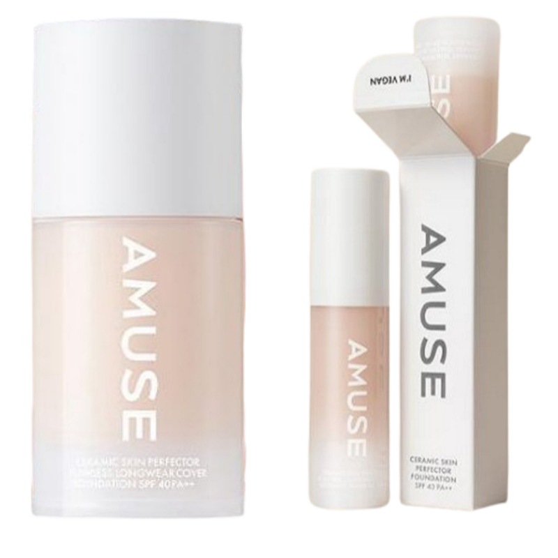 【30ml+15ml】[2点セッ]]セラミック スキン パーフェクト ファンデーション/韓国コスメ