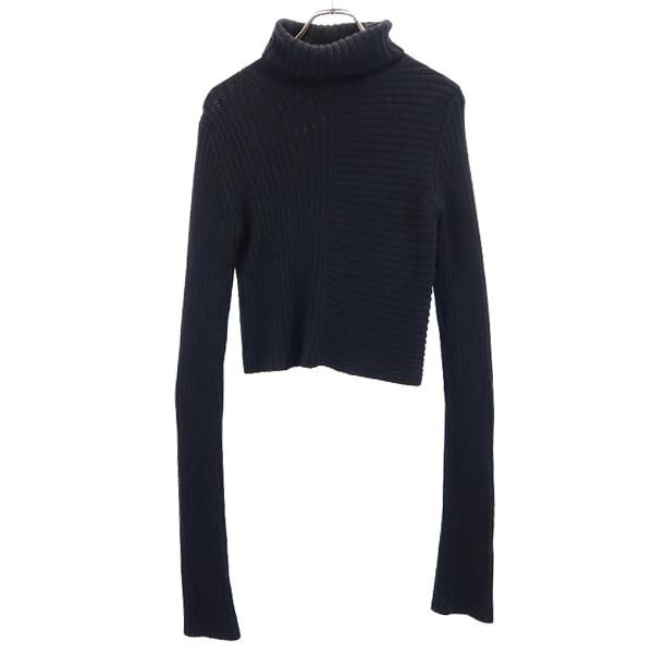 ワイズ ウール100％ 長袖 タートルネック セーター 2 ブラック Ys ニット レディース