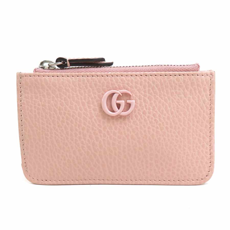 グッチ GUCCI コインケース レザー ピンク レディース 701070 56497a