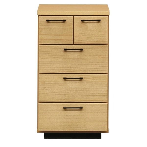 日本製 天然木 チェスト ４段 オイル塗装仕上げ 45cm幅 ナチュラル 完成品 タンス 衣類収納 引出し収納