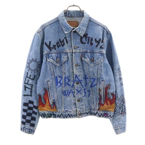 USA製 リメイク リメイク デニムジャケット 42R メモリアルジャケット Gジャン メンズ