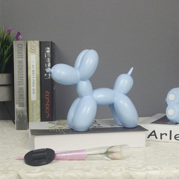 バルーンアート　犬　彫刻樹脂アート＆クラフトファッション現代のシンプルな家の装飾アクセサリーR846 Light Grey