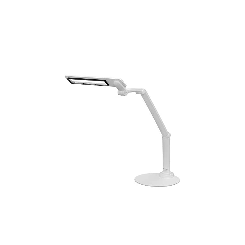 【即納】【文字が見やすい】 アイリスオーヤマ デスクライト 広可動 左右両利き 調光無段階 まぶしさガード付 高演色 省エネ 3000lx ホワイト LDL-701-W