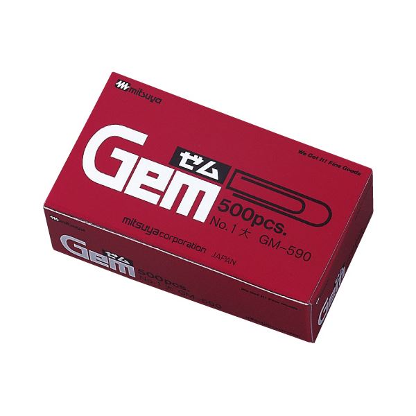 (まとめ) ミツヤ ゼムクリップ 大 29mm GM-590 1箱(約500本) (×30セット)
